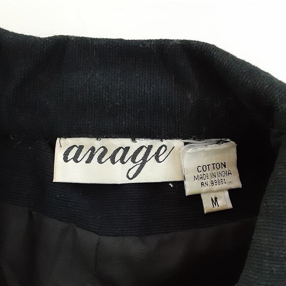 Vintage 80s Beaded Jacket Giraffe Embellished Safari 100% Cotton Button Front M - Picture 7 of 11